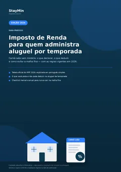 Capa do e-book: Imposto de Renda para Quem Administra Aluguel por Temporada